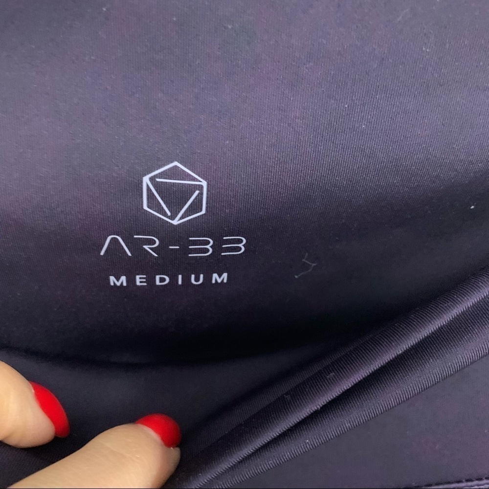 AR-33 Womens Purple High Waist Leggings sz M - Picture 4 of 11